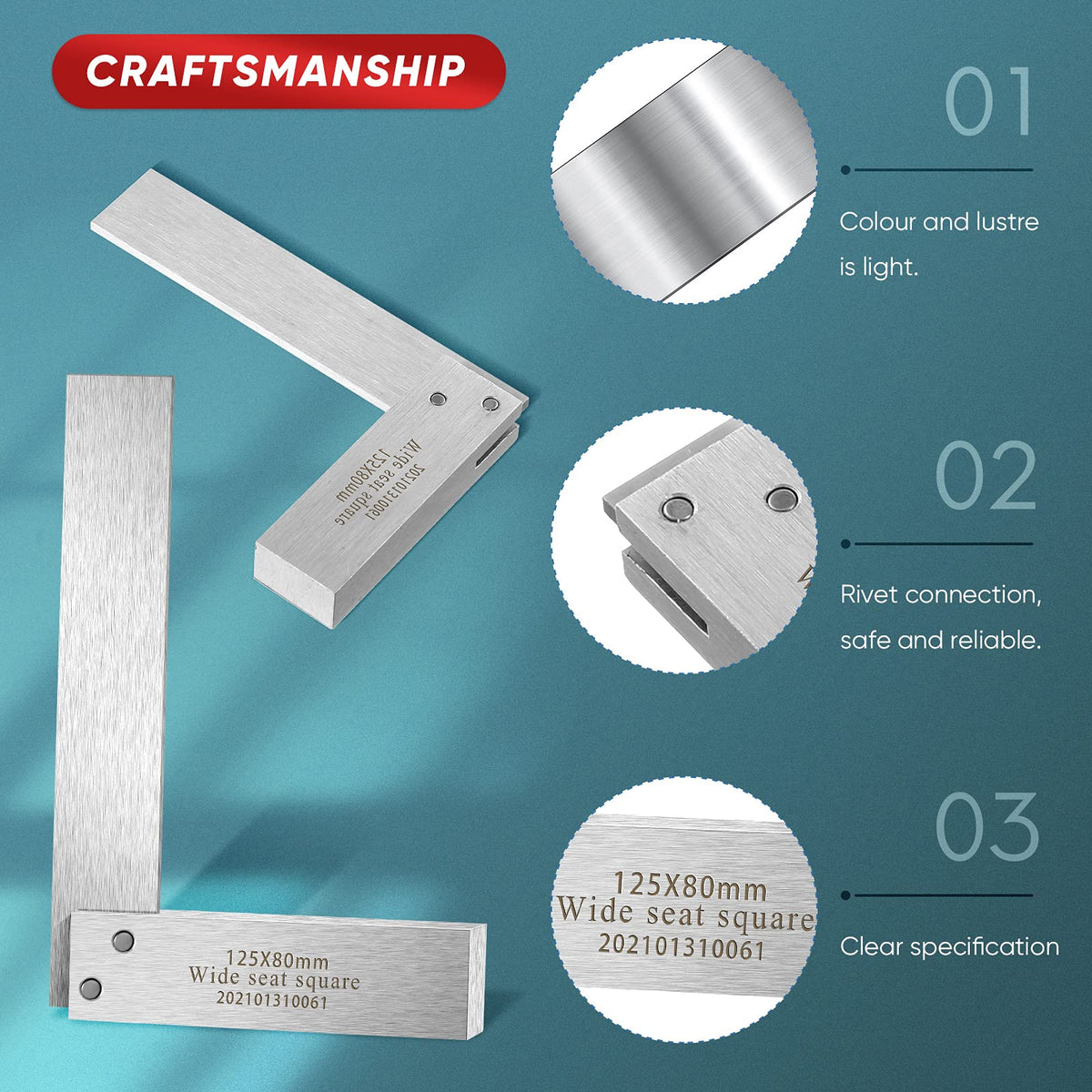 Frienda machinist square 4in ideal for repeatable right angles