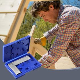 Frienda machinist square stable base supports precise readings on bench