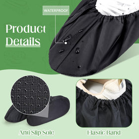 Frienda shoe covers with rubber band provide secure fit during wear.