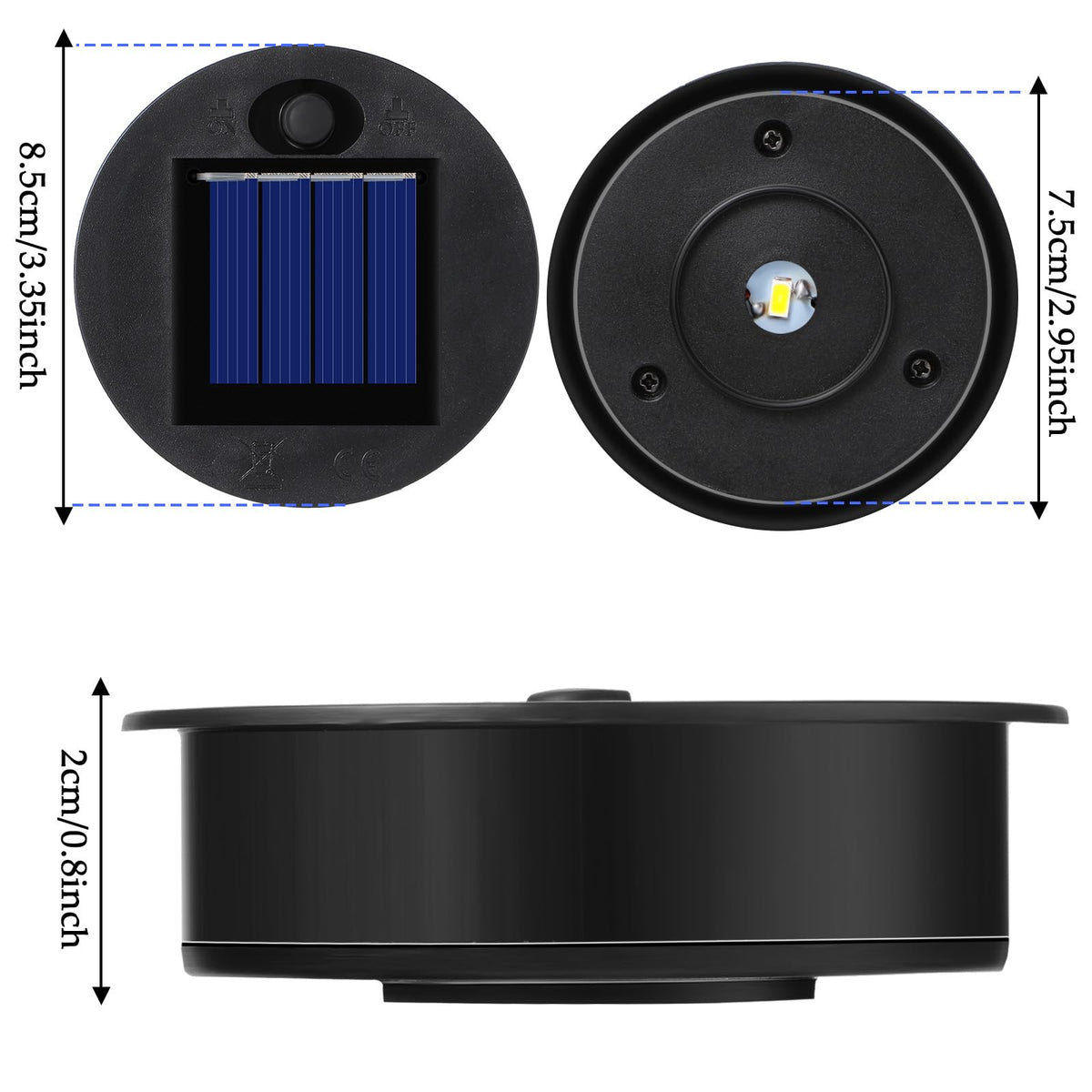 Frienda solar light top inner ring ensures a snug lantern fit.