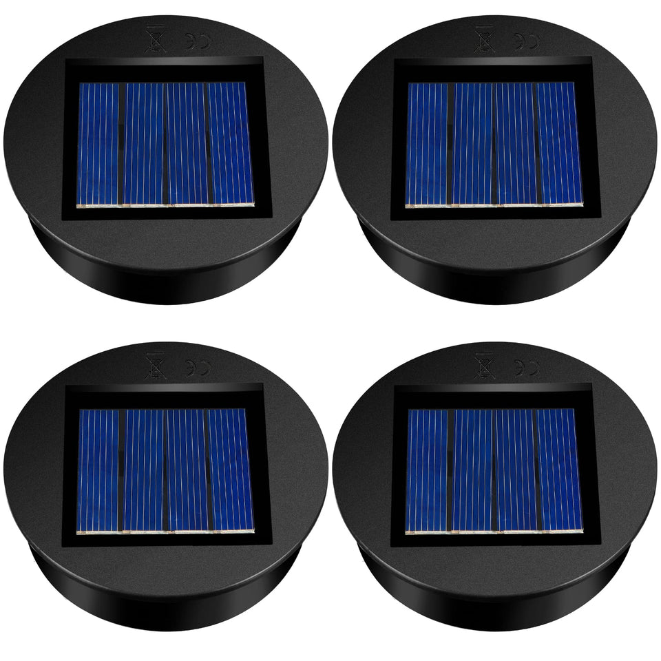 Frienda solar light top with round outer ring; weatherproof upgrade for outdoor lanterns.