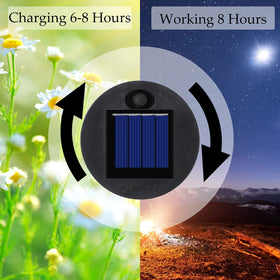 Frienda solar light top waterproof cover guards lanterns in rain.