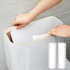 Frienda white toilet tank liner installed inside the tank for a clean look.