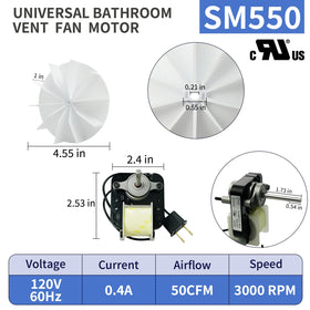 Frigeswift SM550 fan blade delivers balanced airflow and quiet operation.