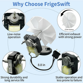 Frigeswift wiring and components for quick, tool-free installation.