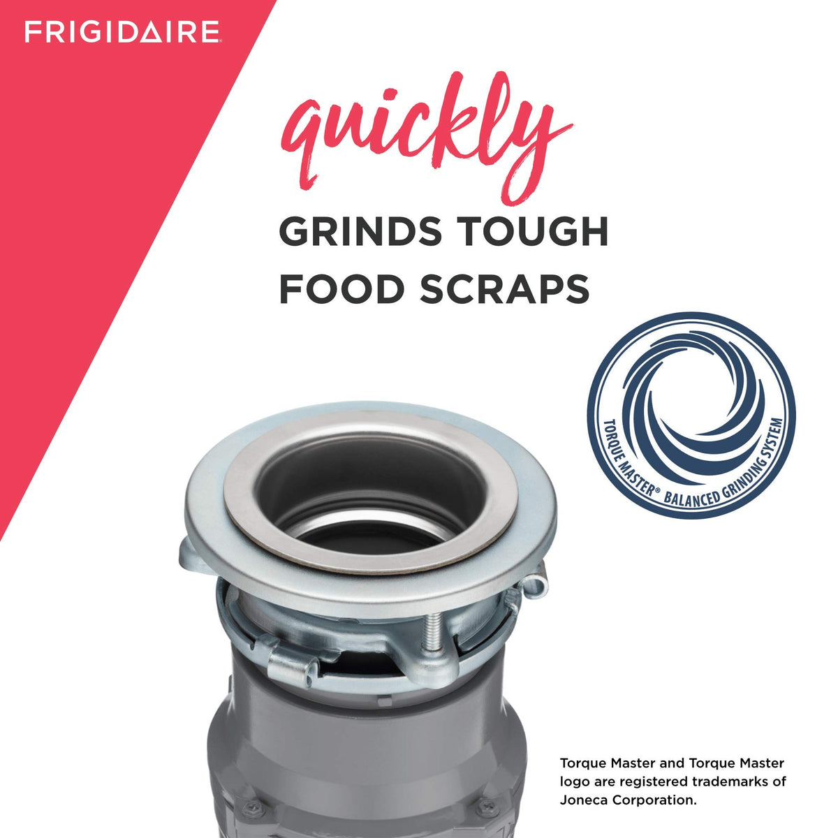 Frigidaire FF05DISPC1 Bioshield image emphasizes stainless steel protection and fresh disposal performance.