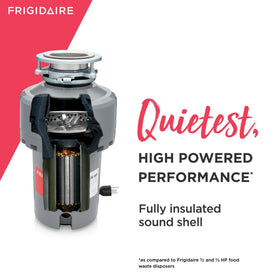 Frigidaire FF13DISPC1 BIOSHIELD reduces odors, keeping smells out of the kitchen