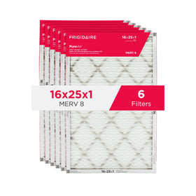 Frigidaire PureAir 16x25x1 filter front view for easy, secure installation