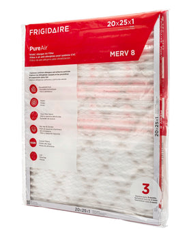 Frigidaire PureAir 6-pack packaging confirms bulk supply for HVAC filters.