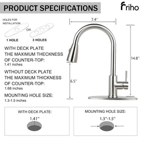 Friho SUS304 stainless steel construction resists corrosion and rust.