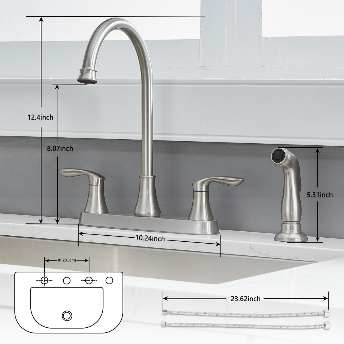 Friho water-saving aerator reduces waste while preserving steady flow.