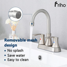 Friho spout height of 5.11 inches provides ample sink clearance