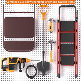 FRIMOONY rust-resistant pegboard hook protects garage gear