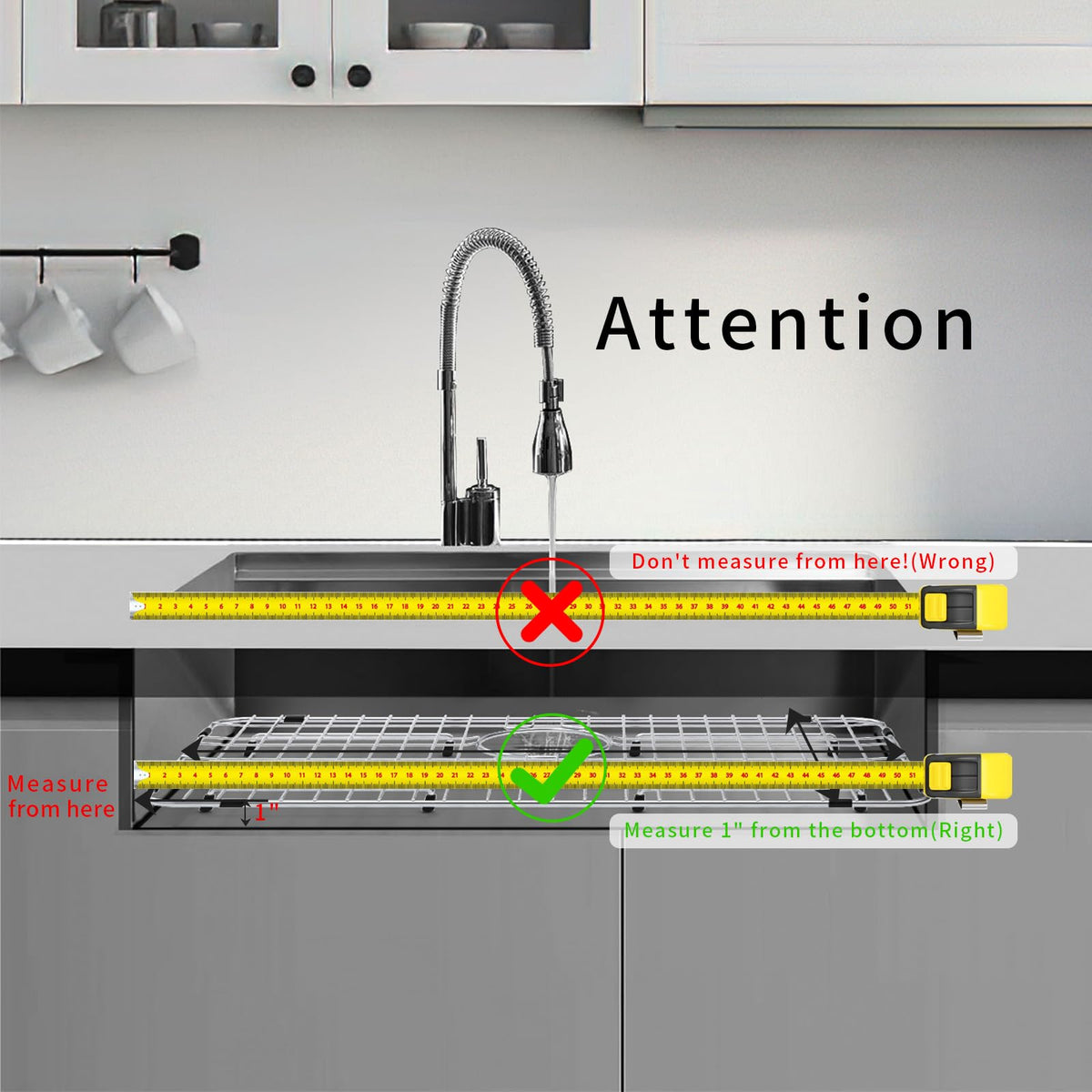 Fritoing sink grid bottom protector in use protects the sink base.