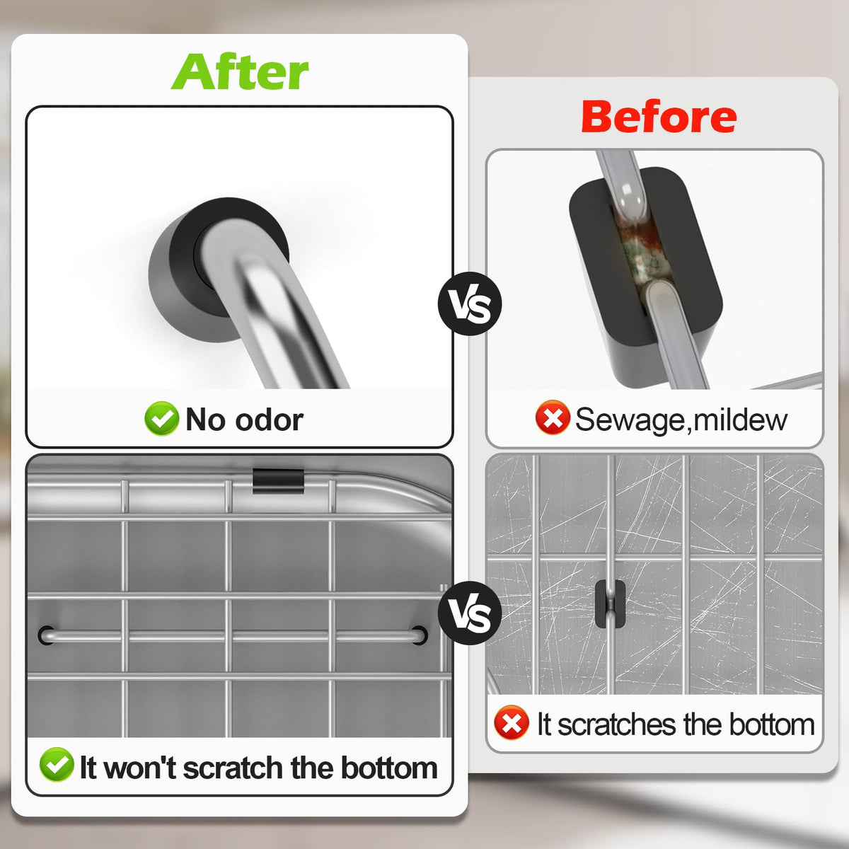 Fritoing sink grid rear drain location confirms compatibility with your setup.