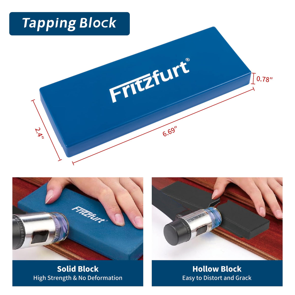 FRITZFURT double-faced mallet close-up safe, controlled strikes