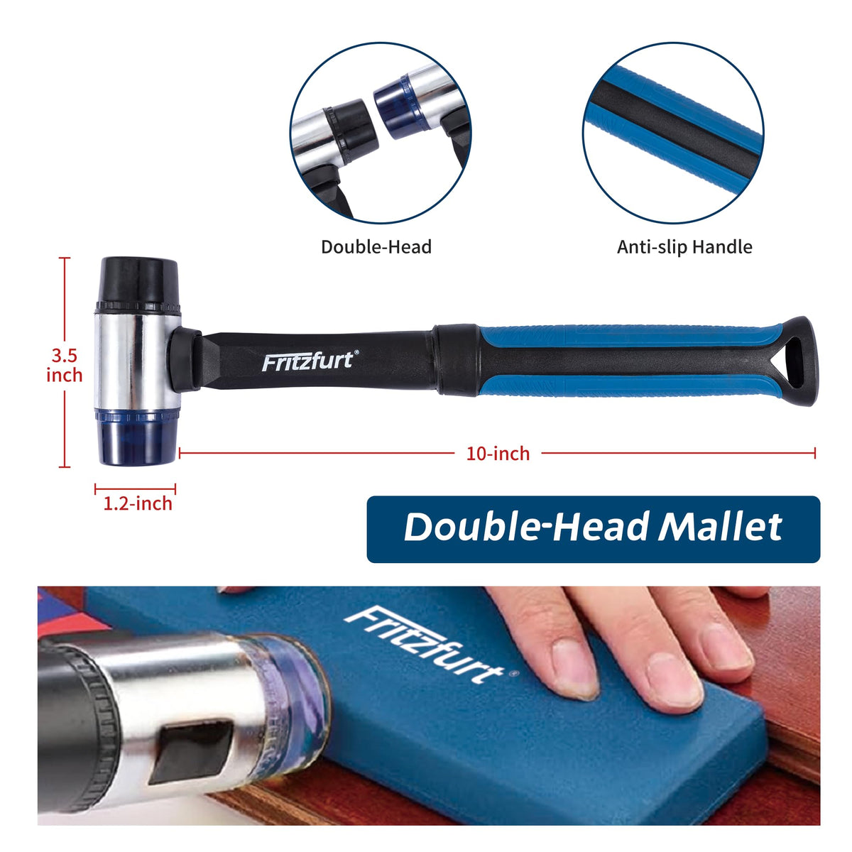 FRITZFURT heavy-duty pull bar close-up with anti-rust coating for durable leverage