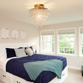 FRIXCHUR 11.8-inch wide fixture creates a striking focal point.