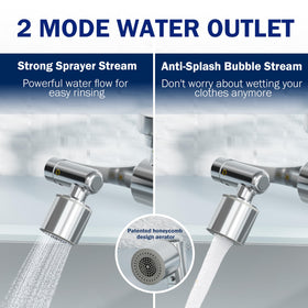 Frizzlife FF1080 BPA-free aerator body for safe daily use