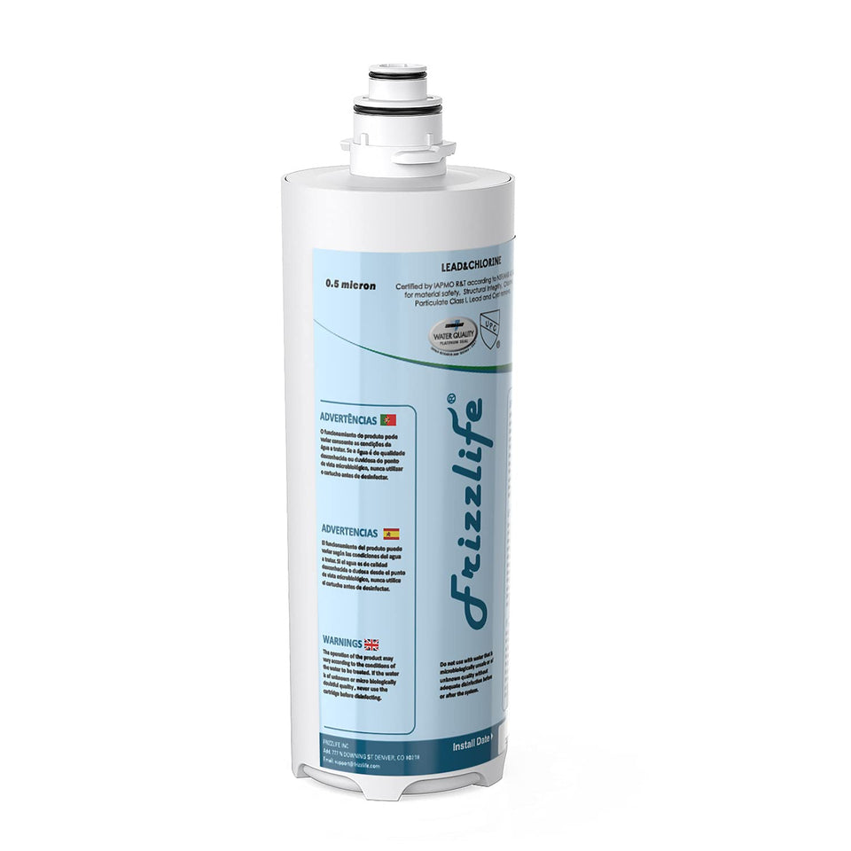 Frizzlife MP99 inner filter enhances filtration while preserving minerals.