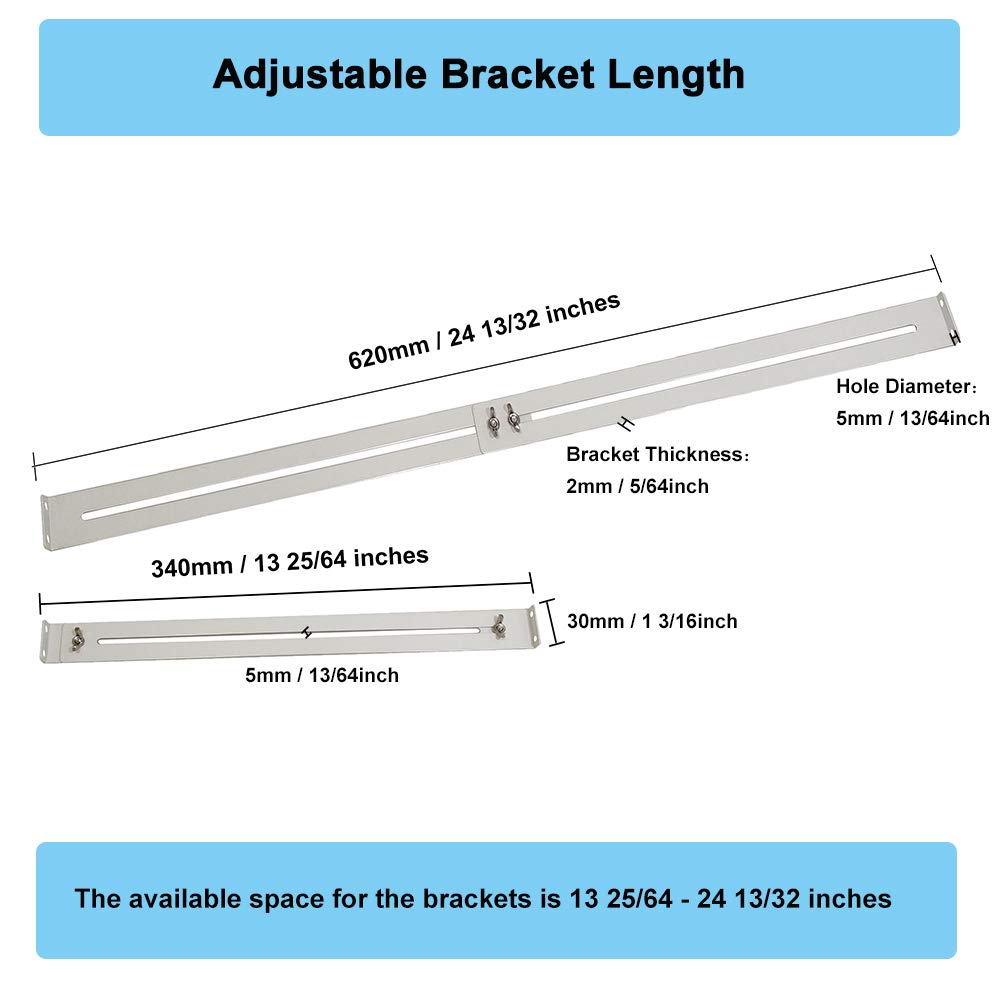 FRMSAET 14-24 inch drawer sag repair using adjustable mount