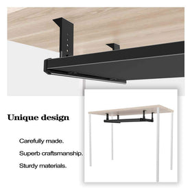 FRMSAET hardware package includes screws for easy under-desk mounting.