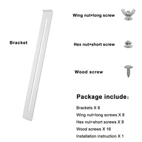 FRMSAET steel drawer supports strengthen wooden and MDF drawers.