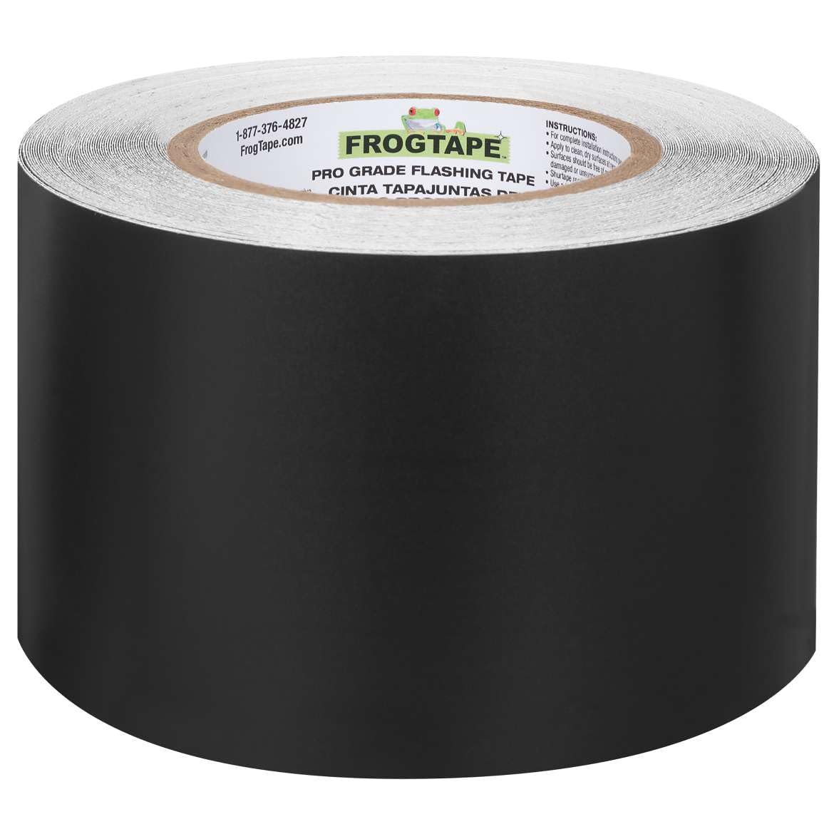 FrogTape Pro Grade adhesive being pressed with a roller for strong adhesion.