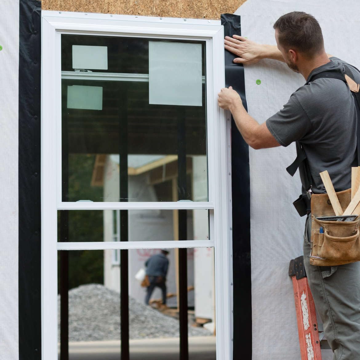 FrogTape Pro Grade on joint shows heat cold tolerance for year-round projects.