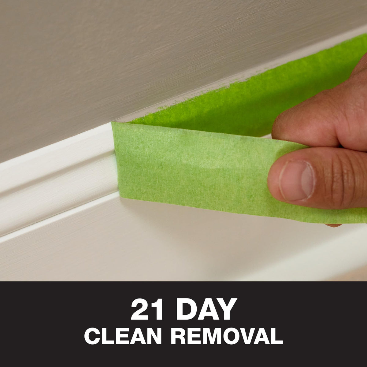 FrogTape baseboard and trim application for crisper lines.