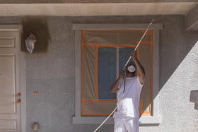 FrogTape ProGrade Orange conformable backing hugs fixtures around corners