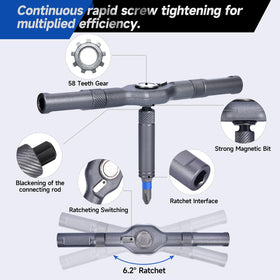 Fronnor 3-position-ratchet enables continuous driving.