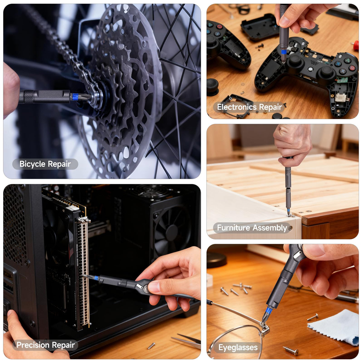 Fronnor 34-in-1 precision bits for electronics and small repairs.