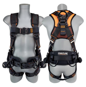 Frontline Combat Lite full body harness back loop for SRL setup and rescue options.