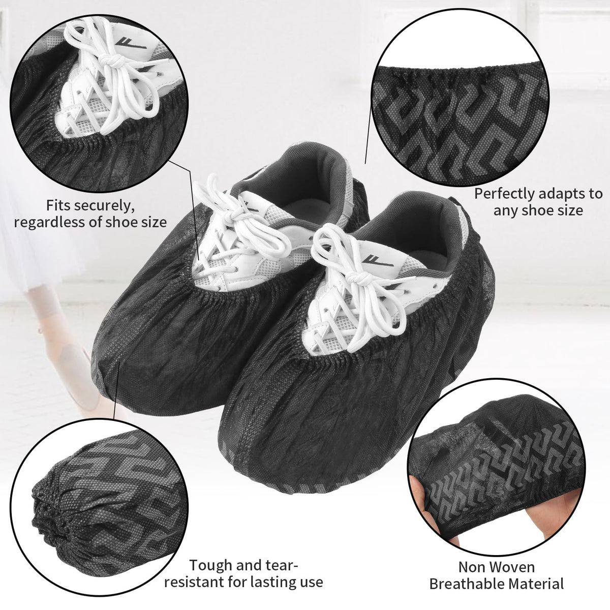 Frontline shoe covers breathable non woven fabric enhances comfort during long wear