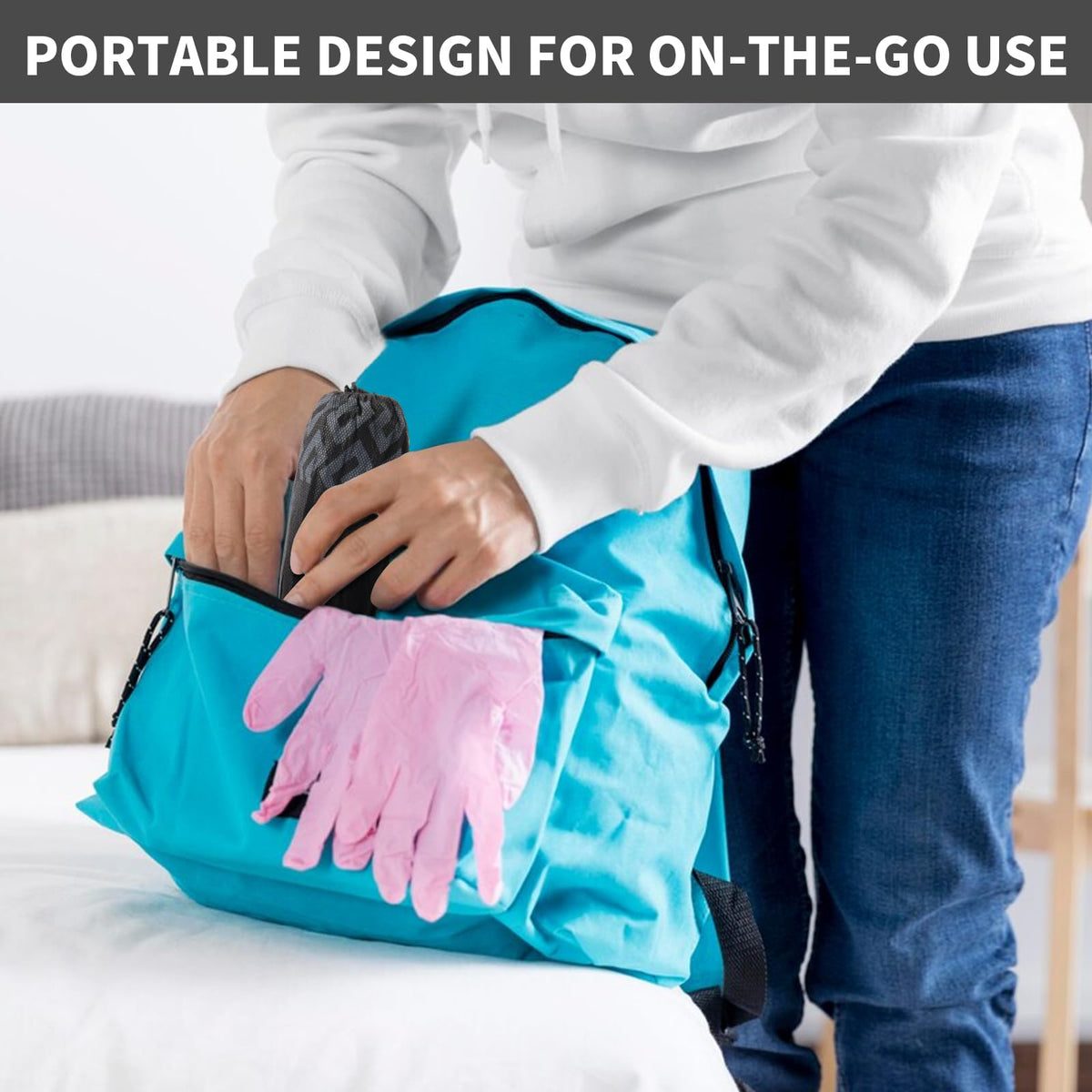 Frontline shoe covers packaging shows 100 count packing for easy stocking