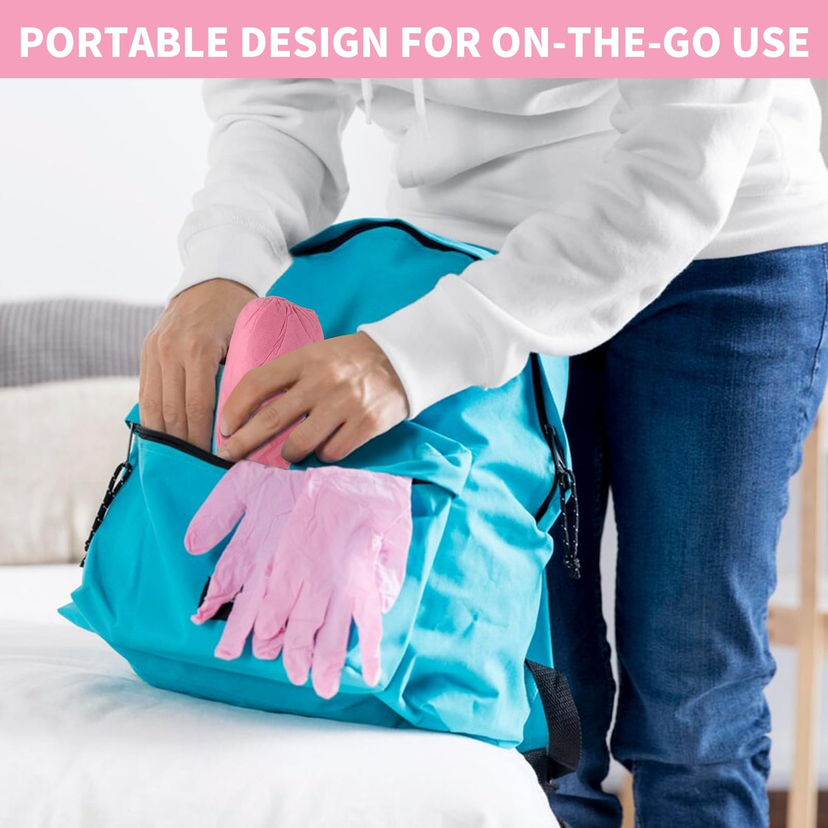 Frontline shoe covers suited for multiple industries like plumbing, HVAC, pest control
