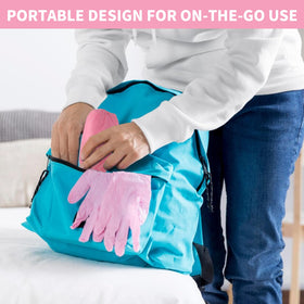 Frontline shoe covers suited for multiple industries like plumbing, HVAC, pest control