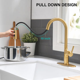 FROPO faucet with preinstalled hoses ready for DIY installation