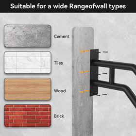 Frossvt wall installation uses six screws for solid mounting