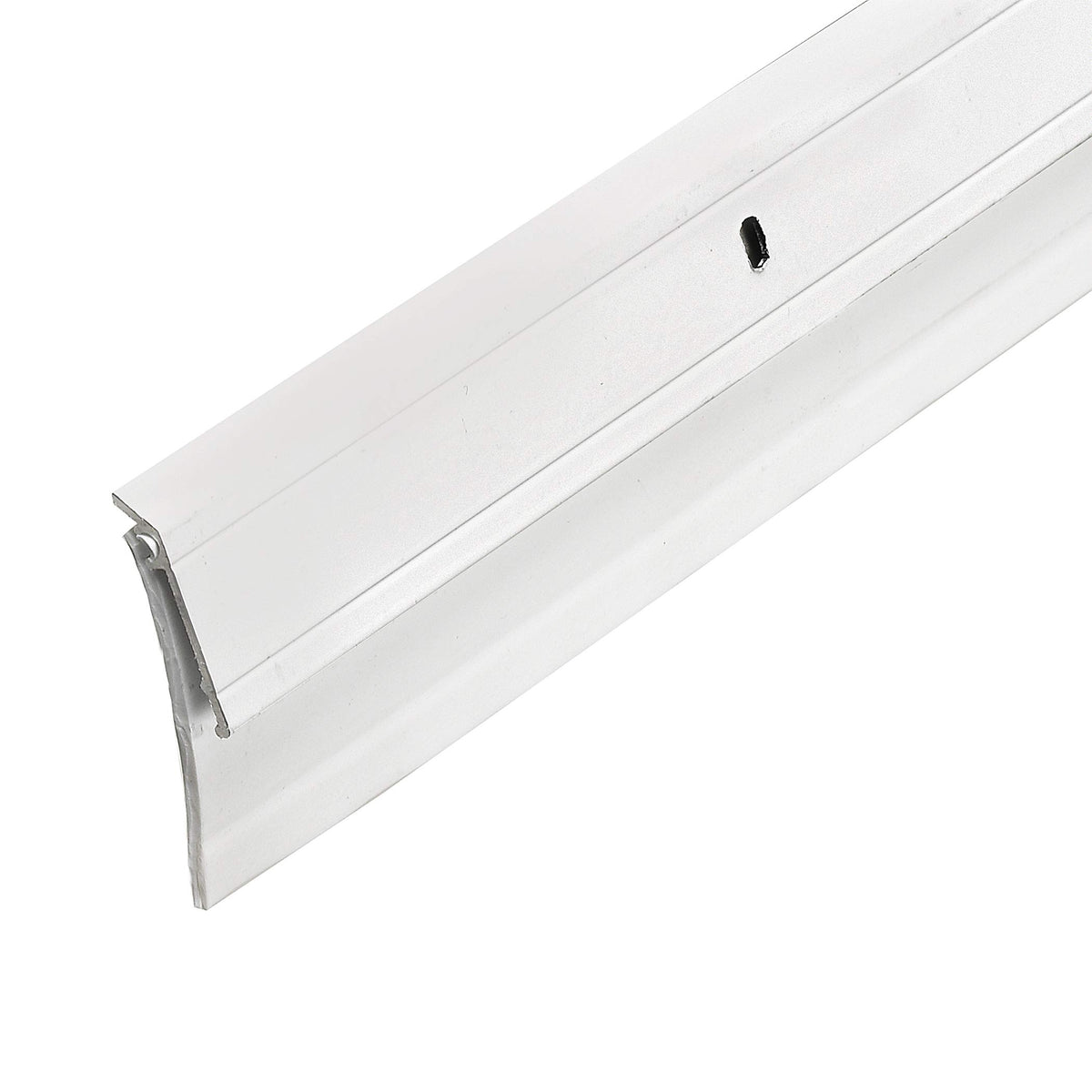 Frost King A62/36WH door sweep side view demonstrates wide coverage for better sealing.