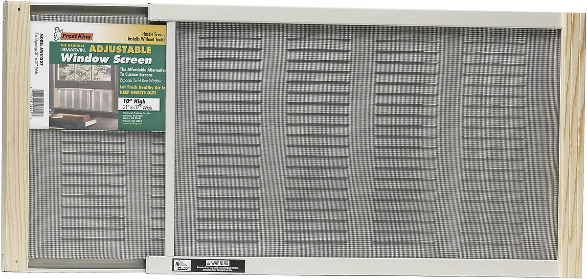 Frost King AWS1207SP Marvin ventilators with screens offer 10-inch height for versatile fit.