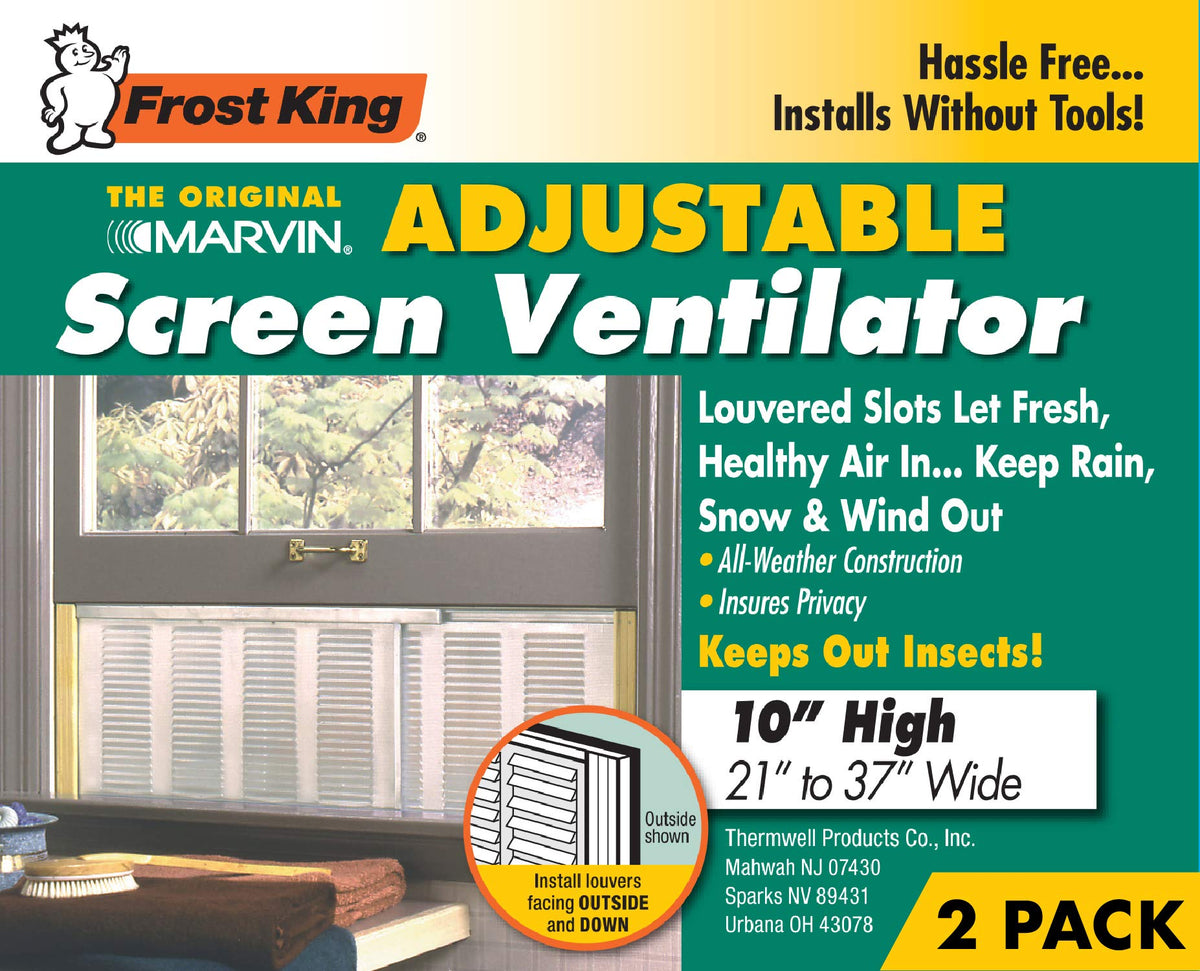 Frost King adjustable rails enable fingertip seal for a snug fit
