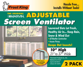 Frost King adjustable rails enable fingertip seal for a snug fit