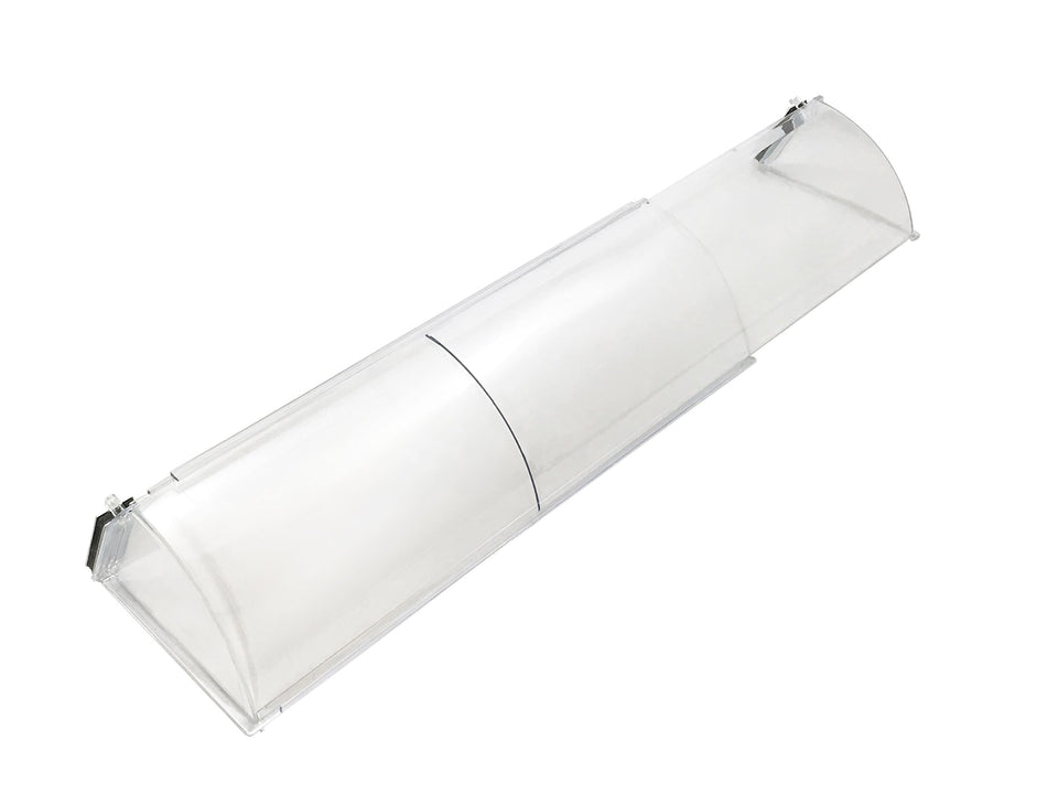 Frost King HD11 baseboard air deflector magnetically attached to a metal register for targeted airflow.