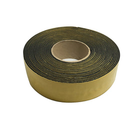 Frost King IT30/8 tape wrapped on a hot water pipe to reduce heat loss.