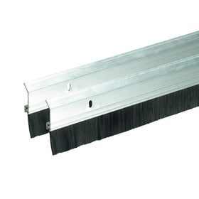 Frost King SB36 door sweep side view shows durable aluminum housing and brush seal