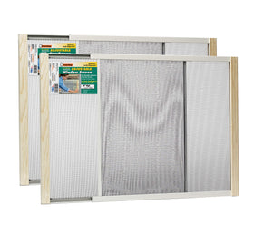 Frost King W.B. Marvin screen front view showing 18-inch height and adjustable fit.