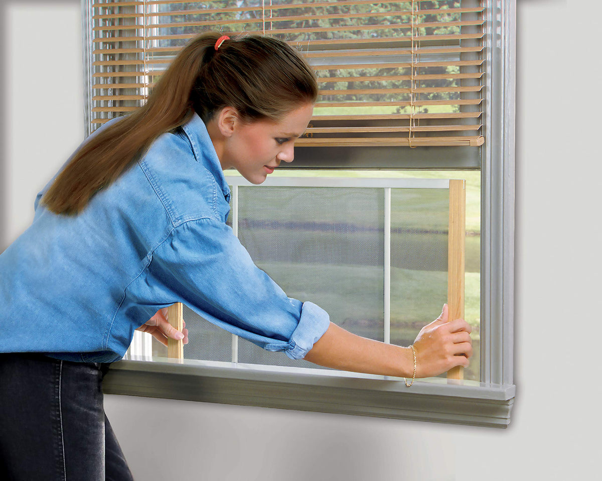 Frost King WB Marvin screen features varnished wood ends and coated screening