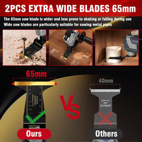 FROYLOT 65mm wide blade ideal for hard materials.